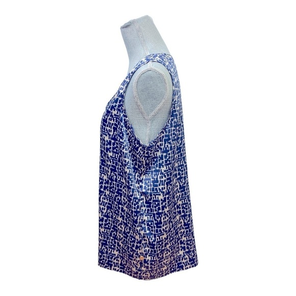 Joyce & Girls Silk Print tank top size XL - Picture 4 of 11